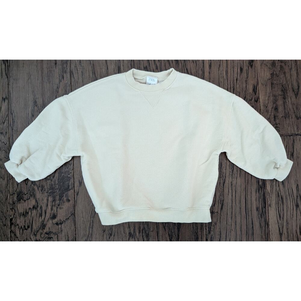 Zara Cream Crewneck Sweatshirt